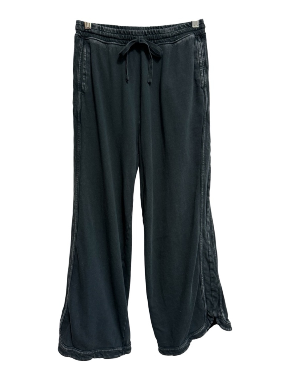 Easel Los Angeles Mineral Wash Terry Knit Wide Leg Pull On Pants Women’s Small B